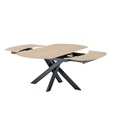 #TABLE CERAMIQUE-AV ALLONGE 160(240)*90 CM-TRAVERTIN-41261TR -FURIANI