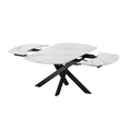 TABLE CERAMIQUE-AV ALLONGE 160(240)*90 CM-BLANC-41261BL-FURIANI