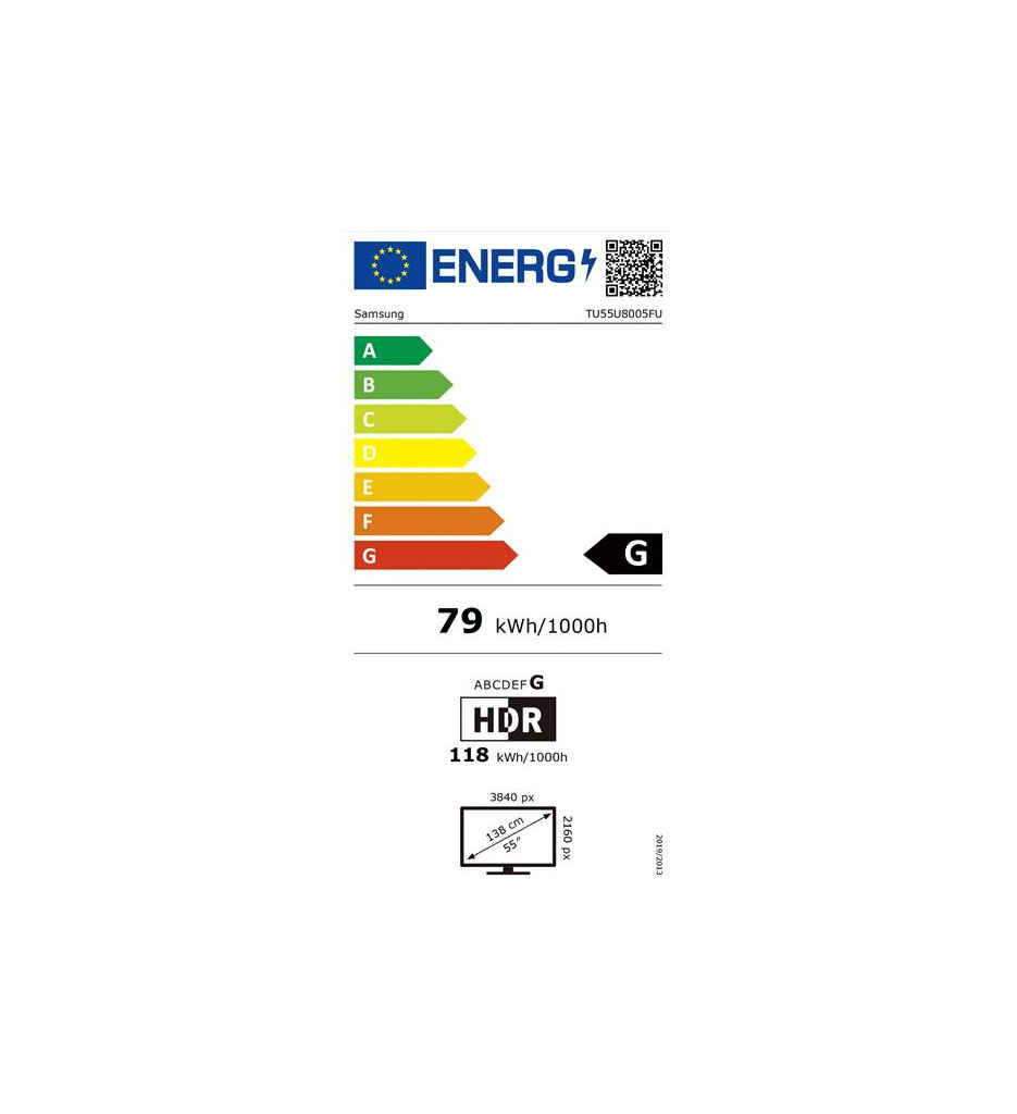 TV UHD 4K 139CM G °°SAMSUNG TU55U8005F