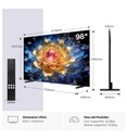 TV QD-MINI LED 144HZ 247CM E °TCL 98T8D