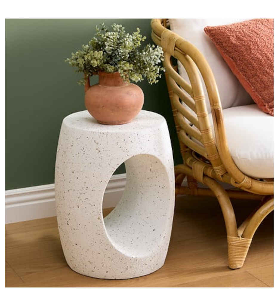 Table totem Narlon diam 38 cm blanc JJA 213073