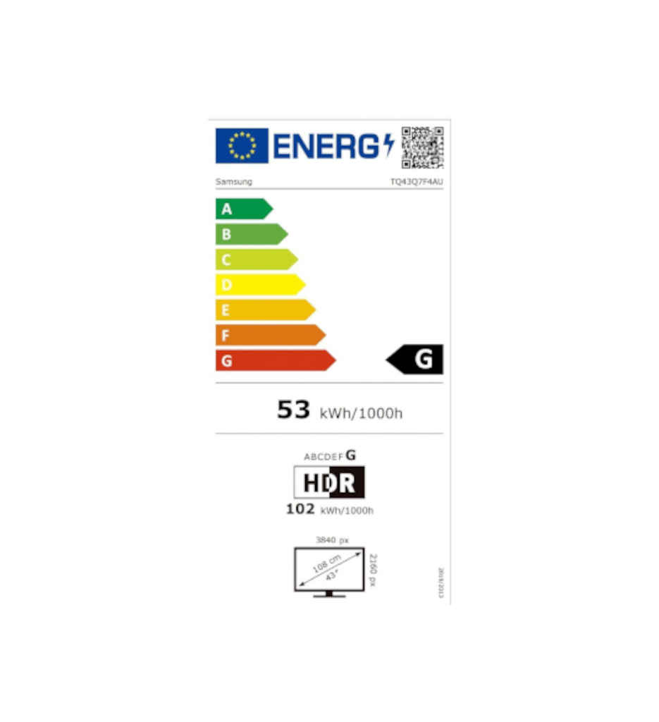 TV QLED 108CM G °°SAMSUNG TQ43Q7F4