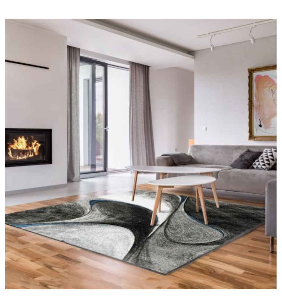 Tapis à motifs bleu 120x170 RUBY DESIGN 120661