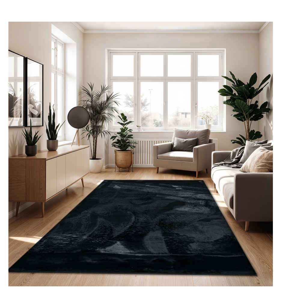 Tapis New rabbit Noir 160X220