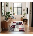 Tapis Diamond 663 Gris Rouge 80X150