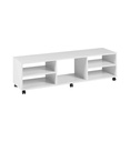 #Meuble TV Bas à poser 140 cm BLANC MOJO