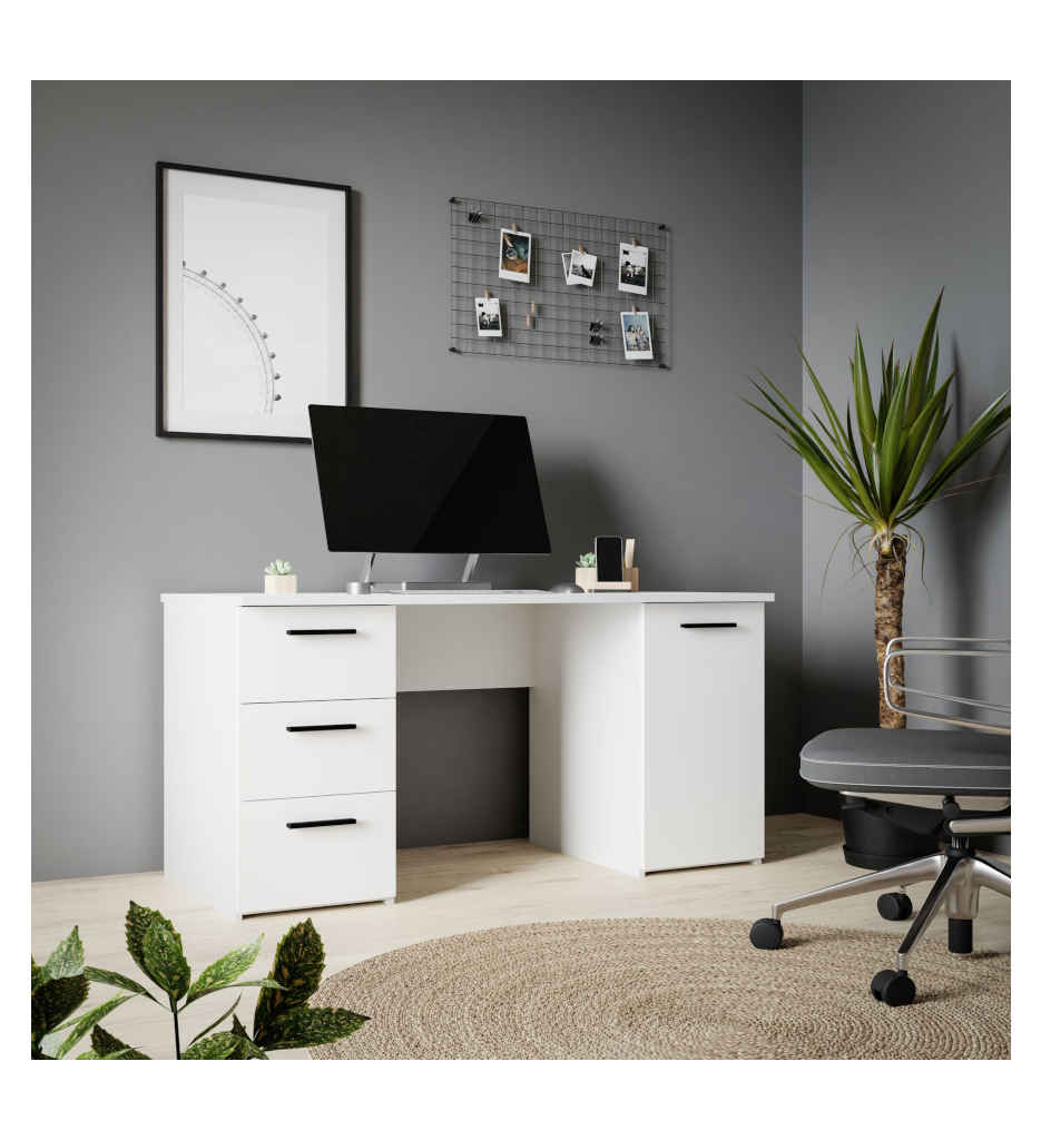 BUREAU NET 306/MT 311 120 BLANC MAT