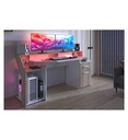 #* Bureau gamer SILVER 6890STAT JAPAN OAK / SHINY WHITE