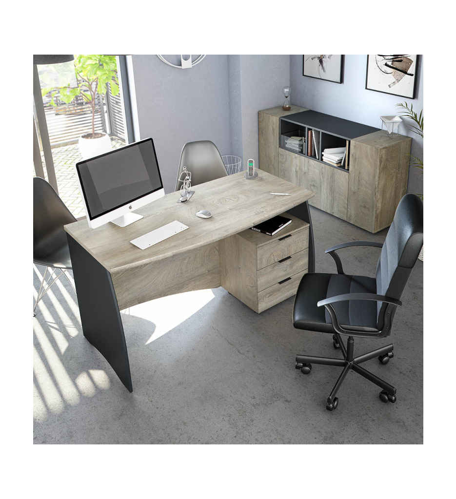 #Bureau ESTIL 0Z4625C  CHÊNE ALASKA /GRIS