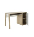 BUREAU 2 PORTES-CHATAIGNER NATUREL/BLANC-1H6N150-ARIA