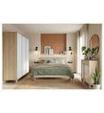LIT 140*200 CM-CHATAIGNER NATUREL/BLANC-1H6N104-ARIA