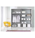 ARMOIRE 2PT BLANC MAT AVEC MIROIRS-200CM-22971657-BETA