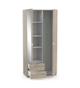 #Armoire 2 portes 2 tiroirs MELLIE coloris chêne kronberg 454110