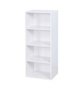 #* Bibliothèque 4 cases CUBIK coloris blanc