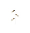 #Lampadaire Métal et bois 150 cm noir PALAVAS