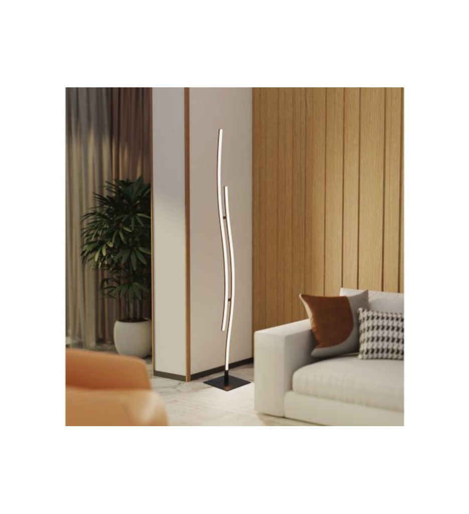 #Lampadaire 129 cm BERY NOIR