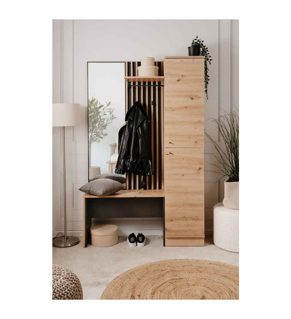 VESTIAIRE 2 PORTES 1 MIROIR MEDAN 42B 003655