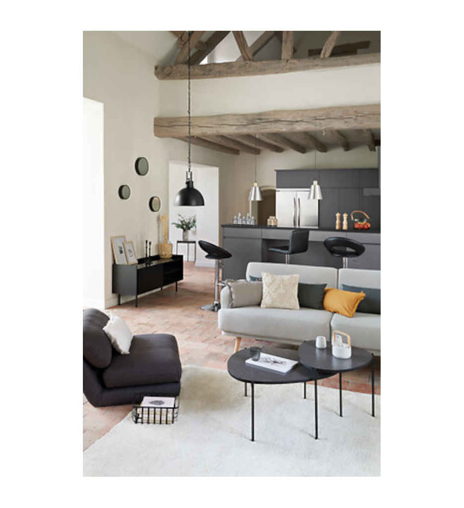 Chaise de bar haute ajustable Sasha PU noir JJA 114600A