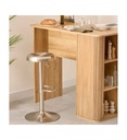 Tabouret de bar Ilsa hauteur ajustable chromé JJA 207391