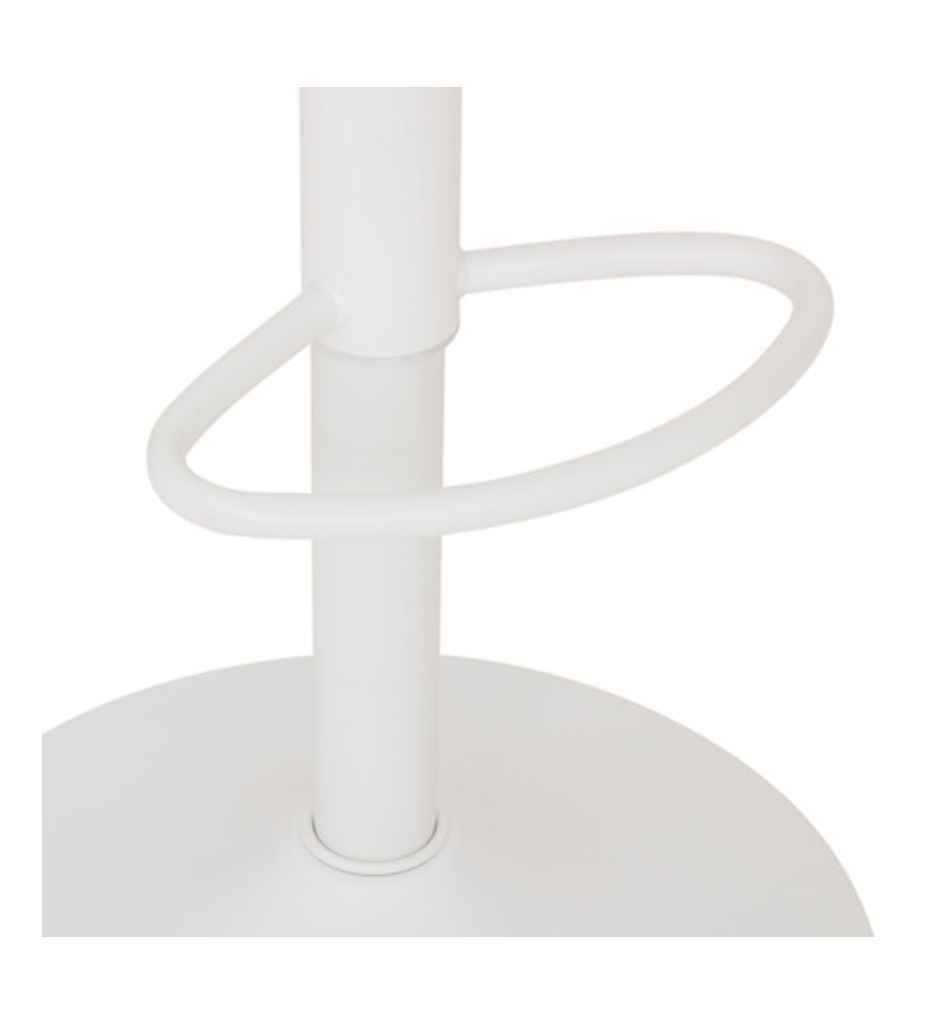 Tabouret de bar Ilsa hauteur ajustable blanc et ivoire JJA 207390C