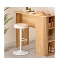 Tabouret de bar Ilsa hauteur ajustable blanc et ivoire JJA 207390C