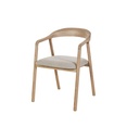 CHAISE CHENE CLAIR TISSU BOUCLE BEIGE/ST2410-BOUCLE