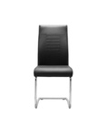 #CHAISE NOIR/GRIS LUCKY FINORI 002501