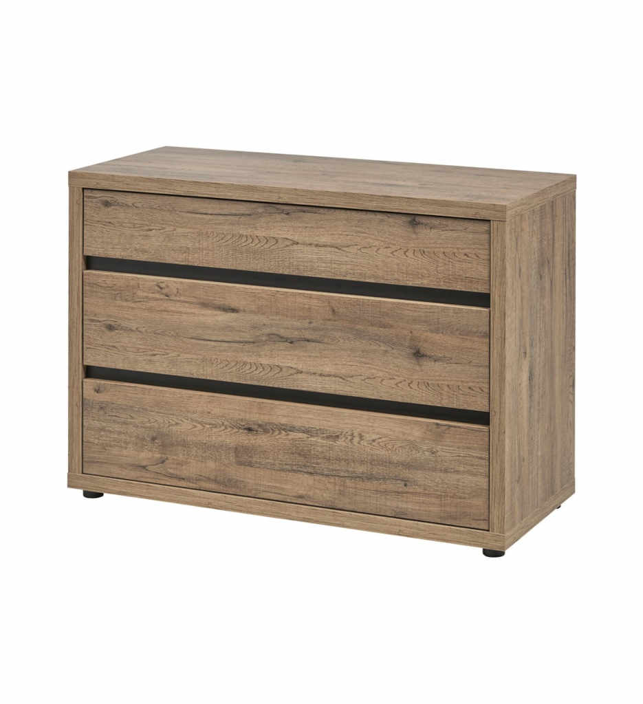 COMMODE 3T/OLIVIA SCARLET OAK