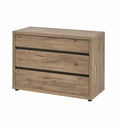 COMMODE 3T/OLIVIA SCARLET OAK