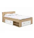 #LIT 140x200 cm/3 TIR+1 CHEVET+TIROIR LIT-BDSL02/Q36F-BOB