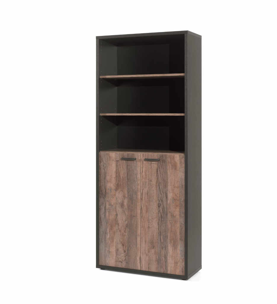 ARMOIRE 1/2 PORTES PRONTO NEYT PRO4C NOIR/VINTAGE