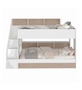LIT COMPACT+TIROIR-2332LISU+2332TILI-BIBLIOBED-WHITE/JACKSON OAK-2332LISU+2332TILI