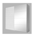 #ARMOIRE 2PT/1MIR-200CM-24AAEA67-GALAXY WHITE