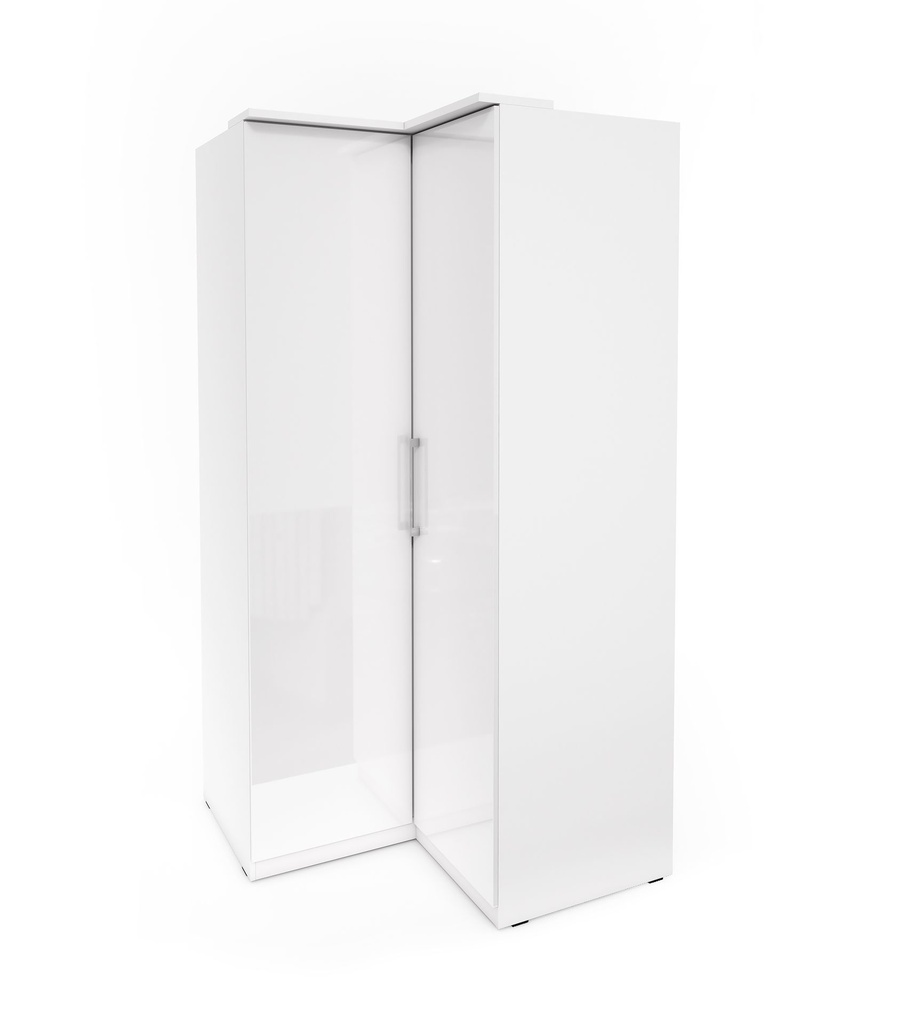 ARMOIRE D'ANGLE 109*109-2497KL16 2-OPTIMA-BLANC