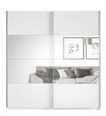 ARMOIRE 2PT BLANC MAT AVEC MIROIRS-200CM-22971657-BETA