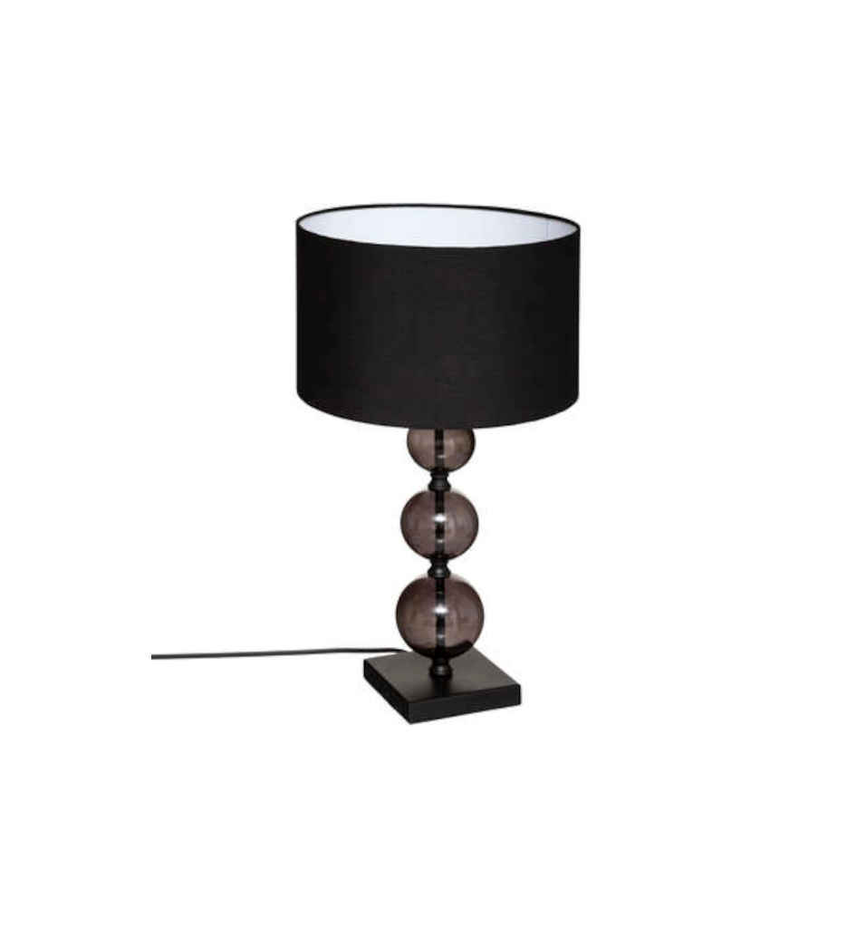 LAMPE À POSER ALMA VERRE NOIR 178956