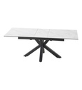 #TABLE 180/220CM-BLANC-CERAMIQUE-58501BL-MARISSA