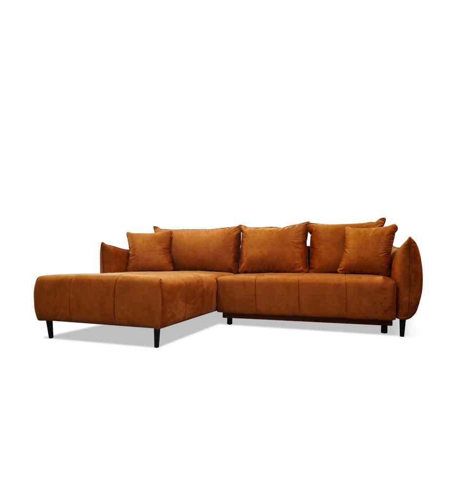 ANGLE GAUCHE LC+2CV-TISSU SALAVDOR 08 AMBER-AMARETTO