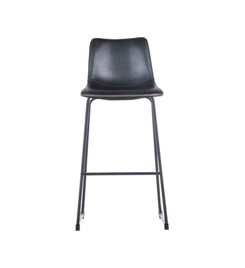 TABOURET BAR CLINT PU NOIR