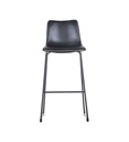 TABOURET BAR CLINT PU NOIR