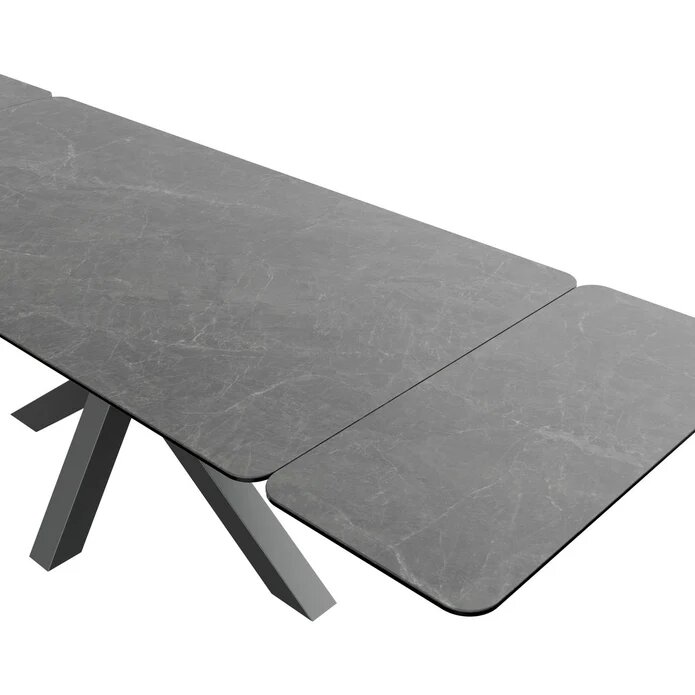 TABLE CERAMIQUE-180(260)CM-58503GA-MIA GRIS ANTHRACITE