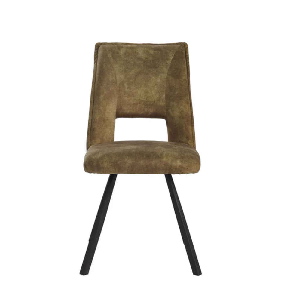 #CHAISES -TISSU VERT-16100VE-LEO