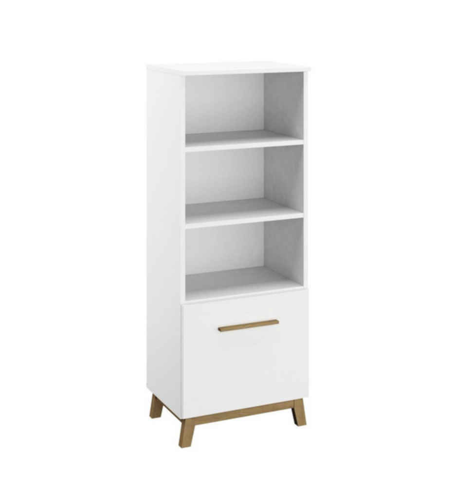 #ETAGERE 1T/3C-AD134.8403-BLANC NEIGE/ CHENE MASSIF-CARLSSON