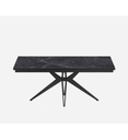 #TABLE CERAMIQUE 180(260)CM-NOIR-SEVILLE 57502NO