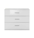 COMMODE GLOSSY BLANC 3 TIROIRS