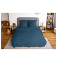 PARURE 240/220 MICROLAVEE BLEU NUIT