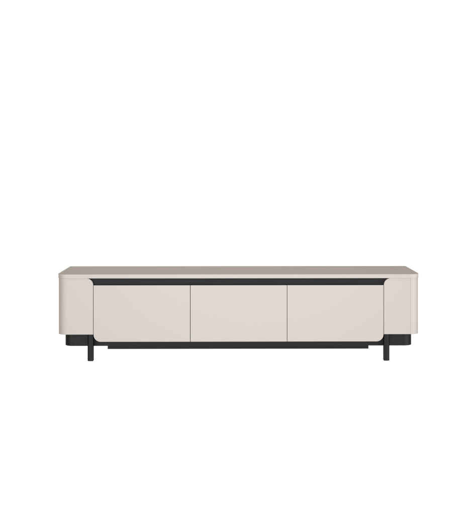²MEUBLE TV 205CM-VXLT131- SABLE/NOIR-VODOL