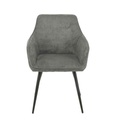 CHAISE AVEC ACCOUDOIR  14721GA - COLORADO-VELOUR CÔTELÉ GRIS ANTHRACITE
