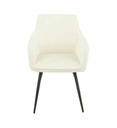 CHAISE AVEC ACCOUDOIR 14721LI - COLORADO-VELOUR COTELE-  BEIGE