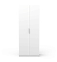 ²ARMOIRE 2 PORTES 79 CM-BLANC MAT-391366-GHOST